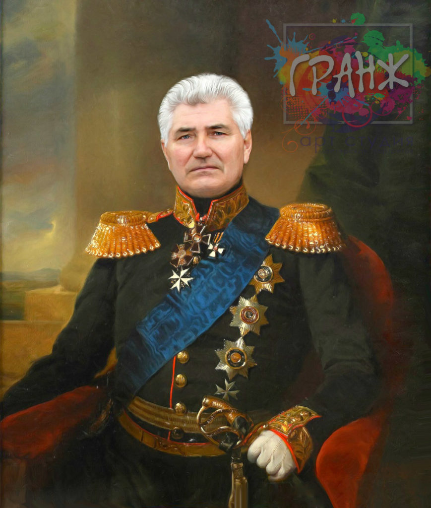 старинный портрет на юбилей